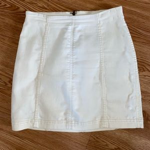 White free people skirt